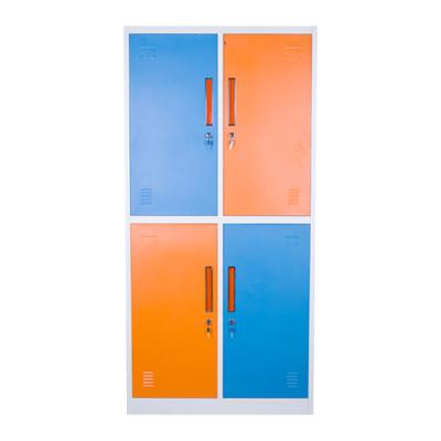 China School Armario Metal 4 Compartment Locker 4 Door Iron Lockers 4 Door Metal Steel Cabinet for sale