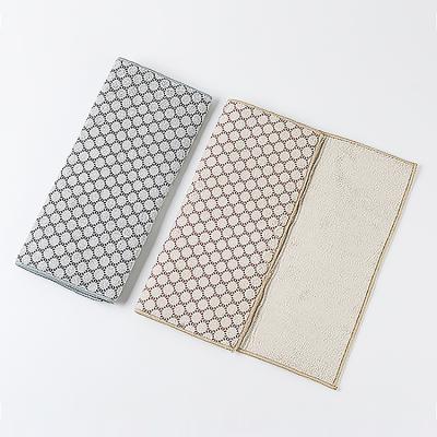 China Traditional High Quality Absorbent Microfiber Plates Mat Microfiber Dish Drying Mat for sale