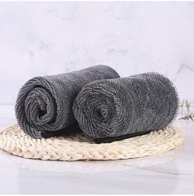 China Sustainable 50x70cm 600gsm Microfiber Logo Cloth Towels Cleaning Custom Car Wash Towel For Auto Car for sale