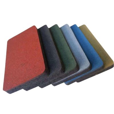 China Modern Gymnasium Custom Thickness Tile Flooring Rubber Rubber Mat Rubber Flooring for sale