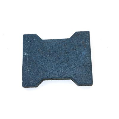 China Modern Customized Interlocking Dog Rubber Mat High Quality Environmental Protection Bone Rubber Brick Paver for sale