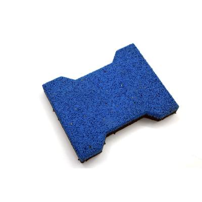 China Modern Wholesale Eco-Friendly Outdoor Rubber Paving Bricks Dog Bones For Playground for sale