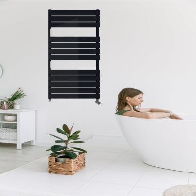 China 2021 Heater Wholesale Black Bathroom Radiator In Radiator Heated Towel Rail With Modern Design for sale