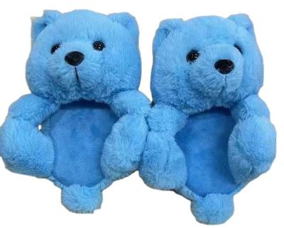 China Cushioning Wholesale Kids Teddy Bear Slippers for sale