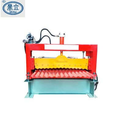 China 2021 High Quality Building Material Stores Metal Tile Roofing Sheet Roll Forming Making Machine for sale