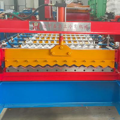 China Stores 2021 New Building Material Type IBR Metal R Panel Roof Sheet Steel Roll Forming Machine And Slitting Roofing Sheet Making Machinery Price for sale