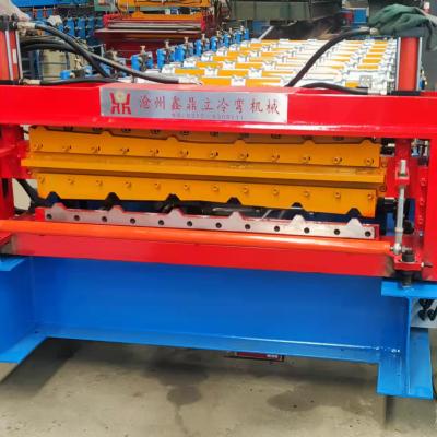 China Building Material Shops 2021 Popular Double Deck Trapezoidal Roll Forming Machinery for sale