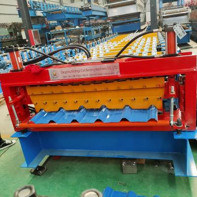 China Building Material Shops Ukrainian Market Russian Market C10 And C 35 Metal Double Layer Roll Forming Machine Factory For Sale for sale