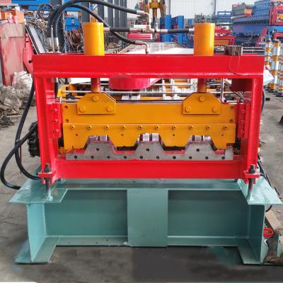 China Stores 2020 New Building Material Type Aluminum Floor Deck Roofing Tile Roll Forming Machine for sale