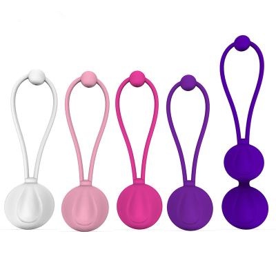 China Gently 5 different weighted pelvic kegel balls women floor muscle control kegel exercise bladder massager balls for sale