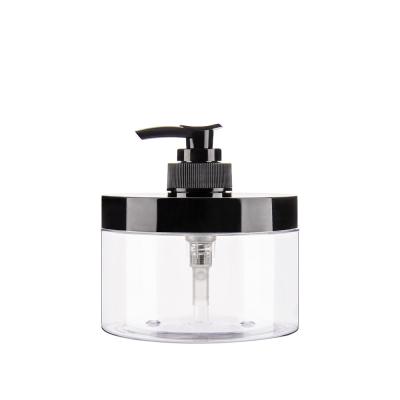 China 300ml 10 OZ Plastic Wide Mouth Jars Soap Dispenser Jars For Hand Soap for sale