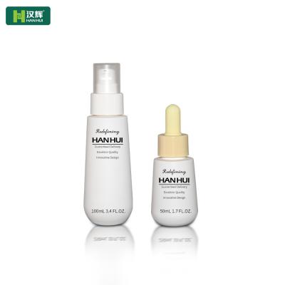 중국 50ML 100ML 비어 있는 바디 로션 병 Eco 우호적 PET PCR 화장용 패키징 판매용