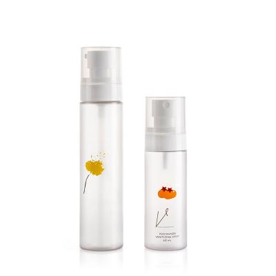 China Recyclable Empty Plastic Cosmetic Bottles Frosted Finish For Skincare for sale