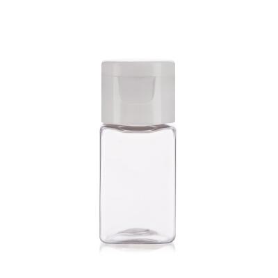 China Square Mini Size 15ml Plastic Bottle Container With Screw Cap for sale