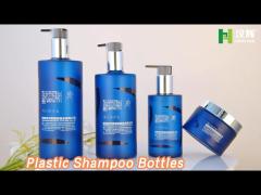 Hair Salon Plastic Shampoo Bottles Recycled PCR Custom Logo With Pump