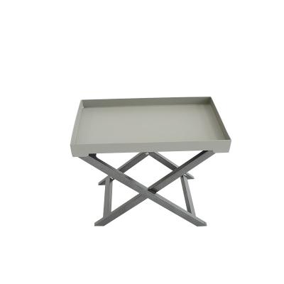 China Outdoor Table Simplicity Modern Leisure Furniture All-aluminum Side Folding Coffee Table for sale