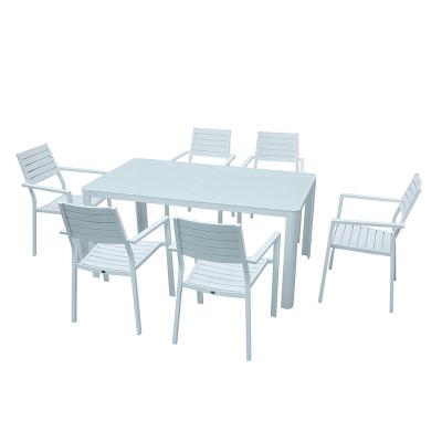 China Well Made Garden Furniture Manufacturer Outdoor Table Six Set Outdoor Chairs Table and Chair Set for sale