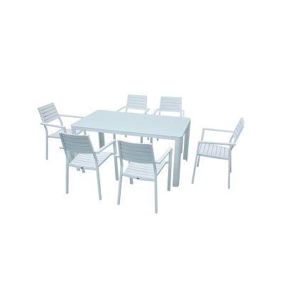 China Wholesale Outdoor Set 1 Outdoor Table Six Chairs Furniture For Patio And Balcony Garden for sale