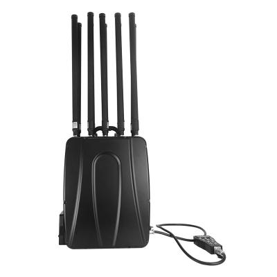 China 10 Canal 1.5km 433mhz 2.4G Manpack Jammer 360° Jamming de rango completo para el FPV en venta