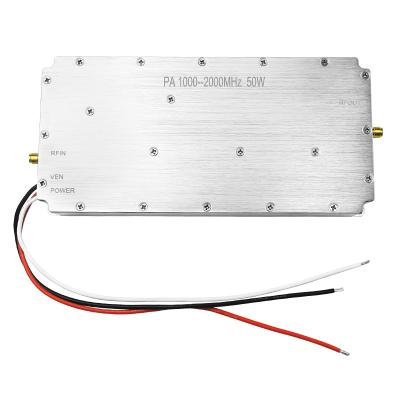 China Ultra banda 1000-2000MHz 47dBm Gain RF power amplifier Módulo para sistema anti-drone à venda