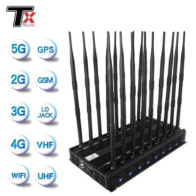 China High Power 5-50 Meter WiFi Signal Jammer With Fiberglass Omnidirectional Antenna for sale