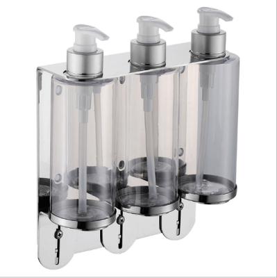 China Modern Bathroom Large Capacity 304 Stainless Steel Wall Mounted Soap Dispenser for sale