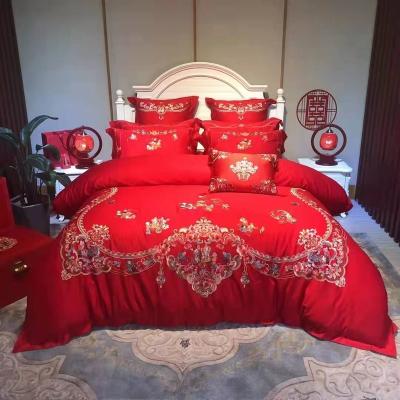 China 2022 SROU New Product 60 Staple Antistatic Long Cotton Embroidered Bedding for sale