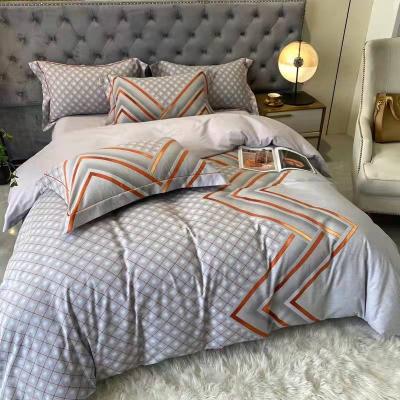 China SROU anti-static 2021 new products environmental protection pure cotton autumn and winter brushed four-piece bedding set for sale