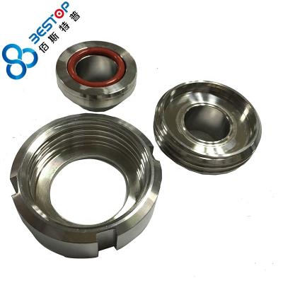 China ISO Stainless Steel Sanitary Pipe Fittings Welded Union Bolt Nut Fitting Combination Equal for sale