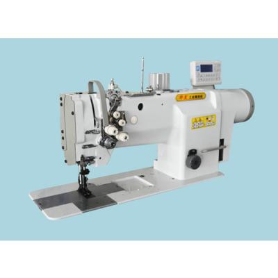 China HM-8400 Industrial Programmable Double Needle Foot Sewing Machine Car Seat Walking Coves Making Machine for sale