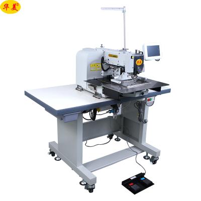 China Leather goods 2021 automatic pants jeans pocket sewing machine pattern machine for jeans stitching kinds of fabric 15mm Max. Sewing Thickness 8 for sale