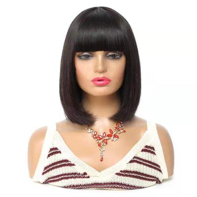 China Wholesale Cheap 100% Human Hair Wigs Bangshuman Hair Straighthuman Hair Wigs 150% Density YICI Hairwig for sale