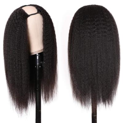 China Hot Selling 150% Density Raw Virgin Human Hair U Part Wig Unprocessed Human Hair 100% Unprocessed for sale