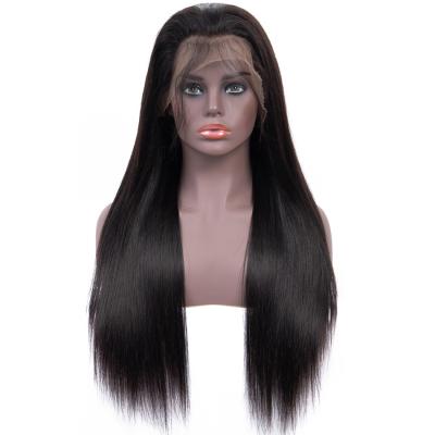 China Hot Sale 100% Silky Straight Wave Brazilian Raw Human Hair Yaki 4X4 5X5 6X6 Hd Human Hair Lace Front Closure Wig for sale