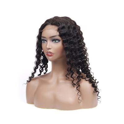 China Wholesale 150% Density YICI Deep Wave 100% Density YICI Brazilian Deep Wave Human Hair Lace Wig 4*4 Transparent Lace Frontal Closure Wig for sale