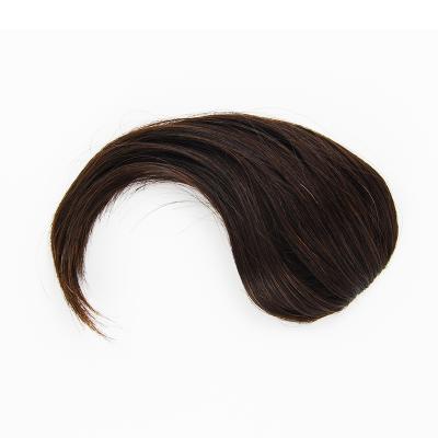 China Human Hair 100% 100% Front Hair Bangs Extension Brazilian remy human clip in bangs hair bangs Black-brown for sale