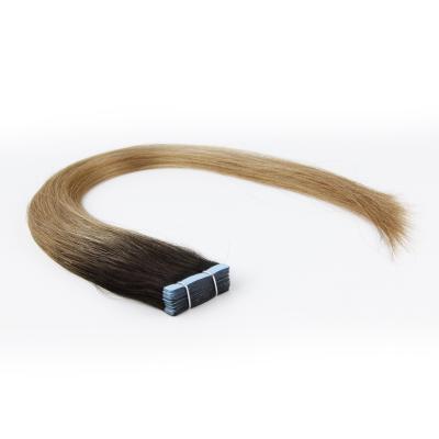 China Russian Silky Straight Wave Ombre Invisible Tape Hair Extensions, Remy Tape Hair Extensions Double Drawn and Mini Tape Hair Extension Tape Hair for sale