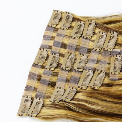 China Eamless Raw Indian Hair Silky Straight Virgin Human Hair Cheapest 100% Unprocessed Clip In Hair for sale