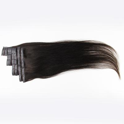 China High Quality Silky Straight Wave Cuticle Aligned Natural Straight Hair Clip In Hair Extensions Hair Extension for sale