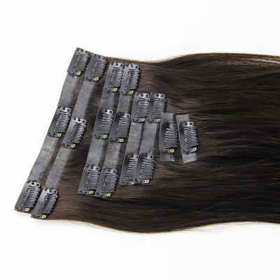 China Wholesale Silky Straight Wave Clip In Hair Extension Clip In Remy Hair Seamless Natural Hair Stasis Clip In Extensions for sale