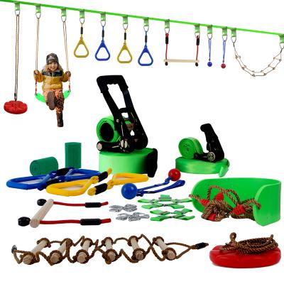 China Kids American Ninja Warrior Climbing Line Obstacle Course for Kids Slackline for sale