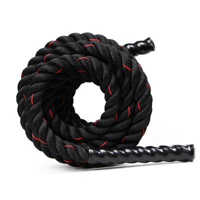 China Durable 38mm, 50mm Polyester Home Exercise Training Rope Heavy Weighted Workouts Rope Battle Rope for sale