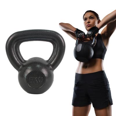 China Cross Fit Weightlifting Gym Women Fitness Equipment Home Training Competition Coated Cast Iron Kettlebell for sale