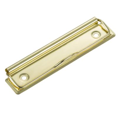 China Factory price metal 100mm nickel gold panel clip wire clip note clip for a4 clipboard for sale