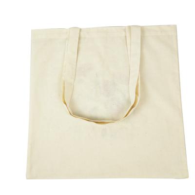 China Recycle Natural Cotton Shopping Bag Shoulder Handbag Tote Reusable Bag for sale