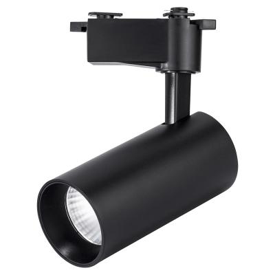 China Ripple focus lamp retail spot light fixture 20w 30w free black color led track rail light in profile led track light for sale