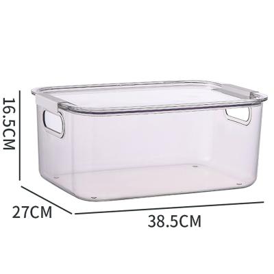 China Viable Transparent Underwear Storage Box Living Room Basket Household Finished Medicine Toy Storage Box for sale