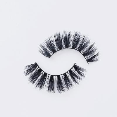 China Wholesale Cruelty Free Private Label Eye Lashes 20mm Strip False Eyelashes With Own Brand Box for sale