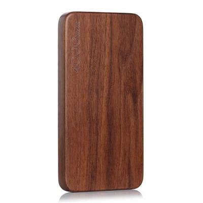 China 2021 Best-selling Products 8000mAh Power Bank Super Slim Mini Wooden Pocket Wooden Power Bank 6000mAh For Mobile Phone Charger for sale