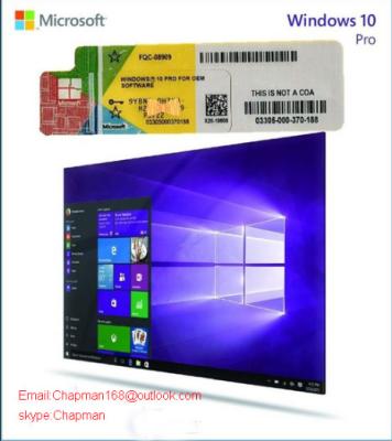 China Windows Product Key Sticker Win 10 Pro OEM COA X20 Online Activate 64bit Windows 10 Professional for sale